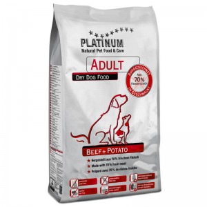 PLATINUM『白金』鮮牛肉 + 馬鈴薯無穀物成犬配方  15KG