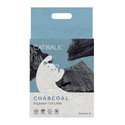 Catwalk 活性炭豆腐貓砂 6L

產品特性:

超強凝固力及有效控制異味： 

Catwalk 豆腐貓砂遇水瞬間凝固，容易清理。 

天然纖維有效揮發異味，讓室內空氣保持清新。 

 

保護環境： 

百分百天然物料製造，能自動分解，方便又環保。 

 

潔淨無痕不黏爪： 

顆粒不會黏在貓爪上能保持地板整潔。 

 

安全又健康： 

無毒無塵，適合對塵埃敏感的貓咪或主人使用。

使用無毒安全物料製造，誤吞進體內也不會造成傷害。