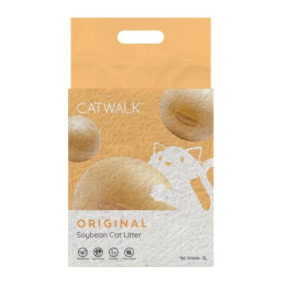 Catwalk 原味豆腐貓砂 6L



產品特性:

超強凝固力及有效控制異味： 

Catwalk 豆腐貓砂遇水瞬間凝固，容易清理。 

天然纖維有效揮發異味，讓室內空氣保持清新。 

 

保護環境： 

百分百天然物料製造，能自動分解，方便又環保。 

 

潔淨無痕不黏爪： 

顆粒不會黏在貓爪上能保持地板整潔。 

 

安全又健康： 

無毒無塵，適合對塵埃敏感的貓咪或主人使用。

使用無毒安全物料製造，誤吞進體內也不會造成傷害。
