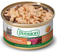 Petssion (比心) 紅肉吞拿魚浸滑雞柳貓罐3oz